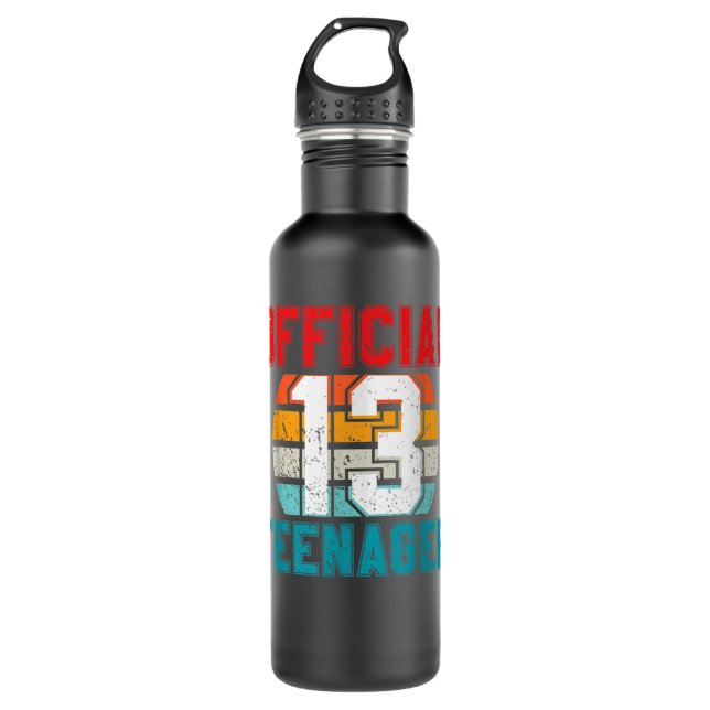 OFFICIAL Teenager 13 Years Old Gifts 13th Birthday 710 Ml Water Bottle (Front)
