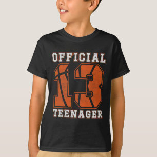 Official Teenager 13th Birthday Boy Party Bysketby T-Shirt