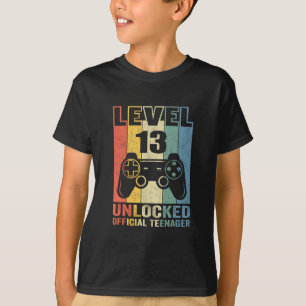 Official Teenager 13th Birthday Gift Level 13 Unlo T-Shirt
