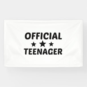 OFFICIAL TEENAGER BANNER