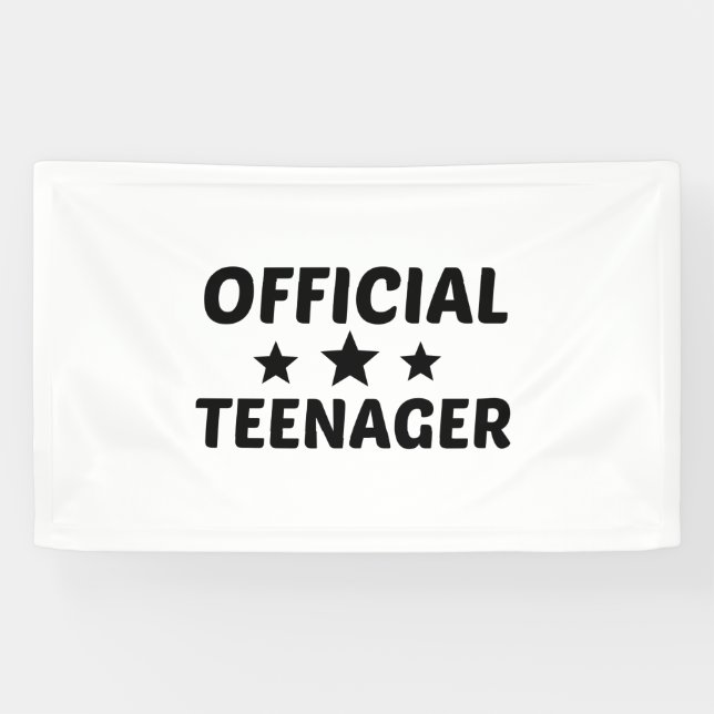 OFFICIAL TEENAGER BANNER (Horizontal)