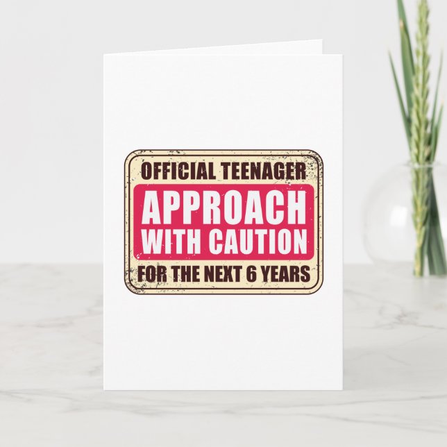 OFFICIAL TEENAGER CARD (Front)