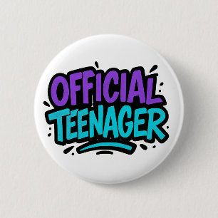 Official Teenager – Fun 13th Birthday for teens 6 Cm Round Badge