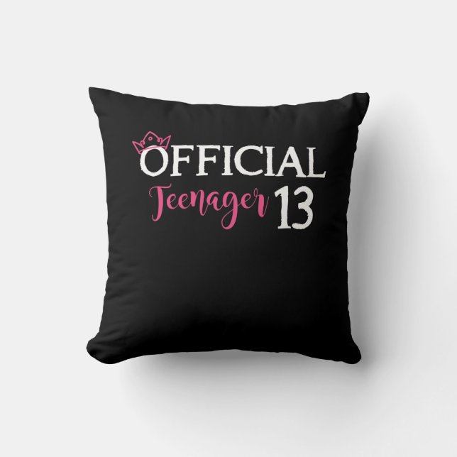 Official Teenager Girl Princess 13th Birthday Cushion (Front)