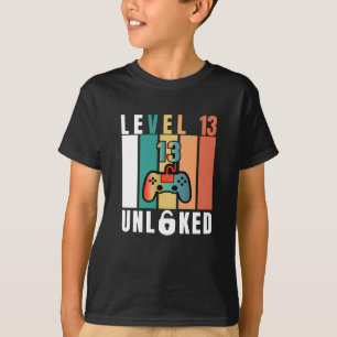 Official Teenager Level 13 Unlocked Birthday T-Shirt