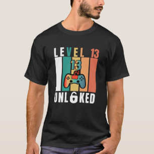Official Teenager Level 13 Unlocked Birthday T-Shirt