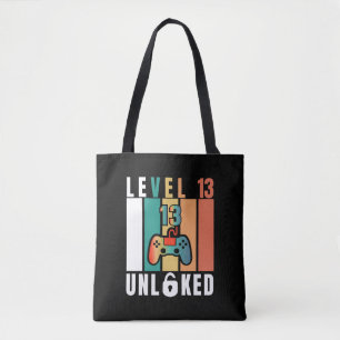 Official Teenager Level 13 Unlocked Birthday Tote Bag