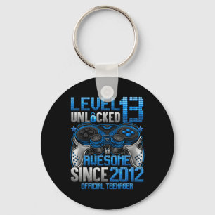 Official Teenager Level 13 Unlocked Gifts 13th Bir Key Ring