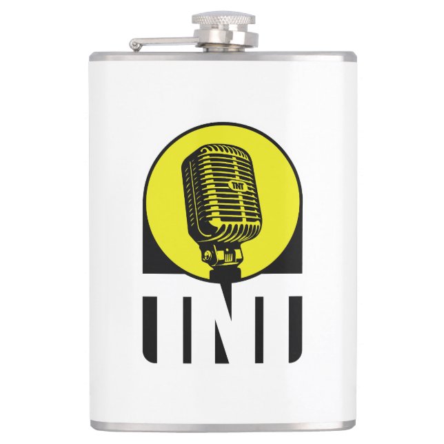 Official Thursday Night Tanked Whiskey Flask (Front)