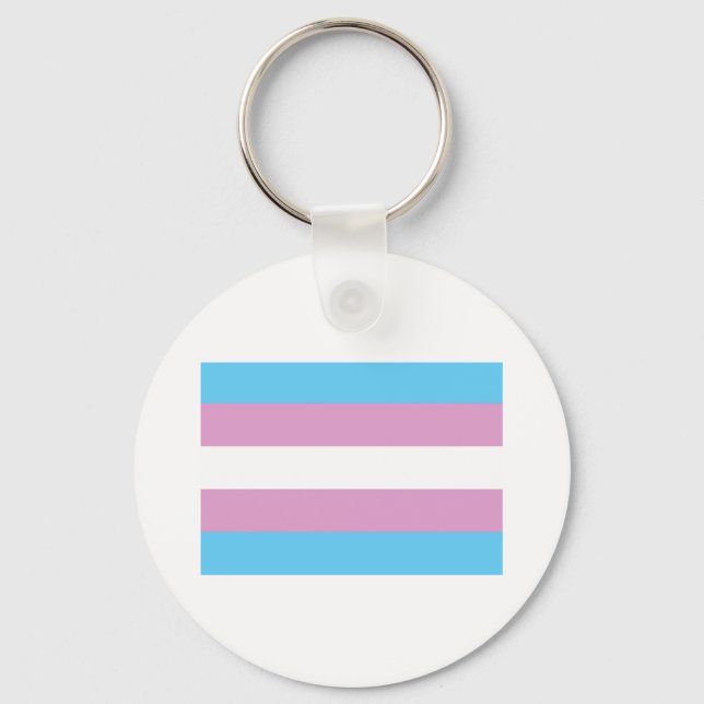 OFFICIAL TRANSGENDER PRIDE FLAG KEY RING (Front)