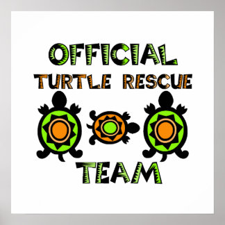 Official Turtle Rescue Team 1 Poster