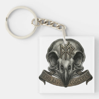 Official Two Raven Concepts Brand Logo Acrylic  Key Ring