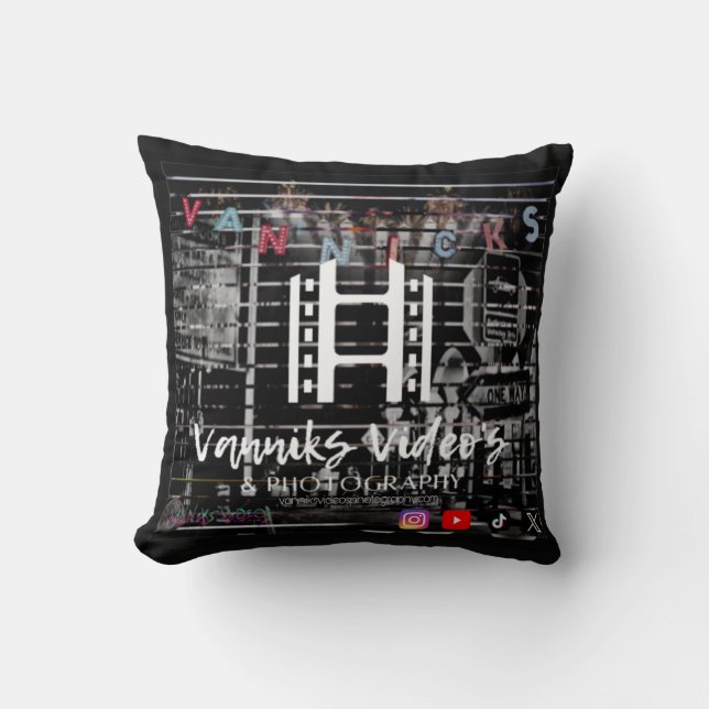 Official Van Fan Throw Pillow_VenniceLogo Cushion (Front)