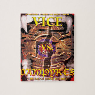 Official Vice vs. Vampyres Poster on a Jigsaw Puzzle