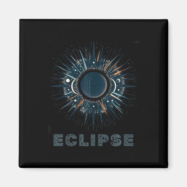 Official Vintage Solar Eclipse  Magnet (Front)