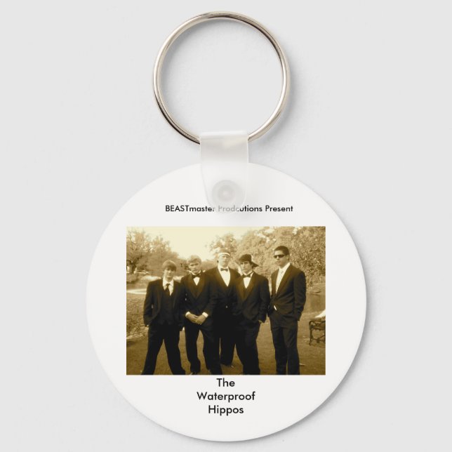 Official Waterproof Hippos Keychain (Front)