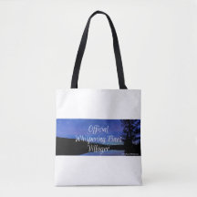 Official Whispering Pine Villager large tote