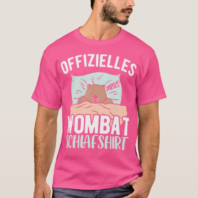 Official Wombat Sleep Wombat T-Shirt (Front)