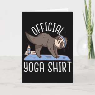 Official Yoga - Funny Yoga  Card