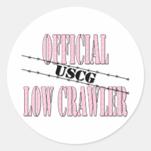 officiallowcrawleruscg2 classic round sticker