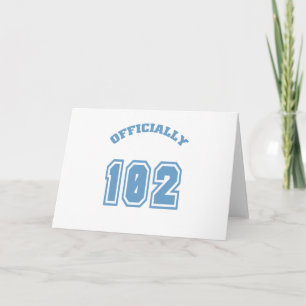 Officially 102 card