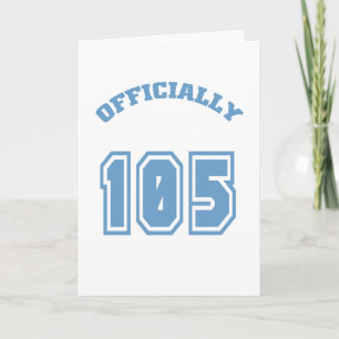 Officially 105 card