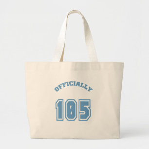 Officially 105 large tote bag