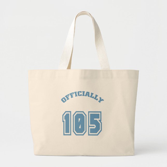 Officially 105 large tote bag (Front)