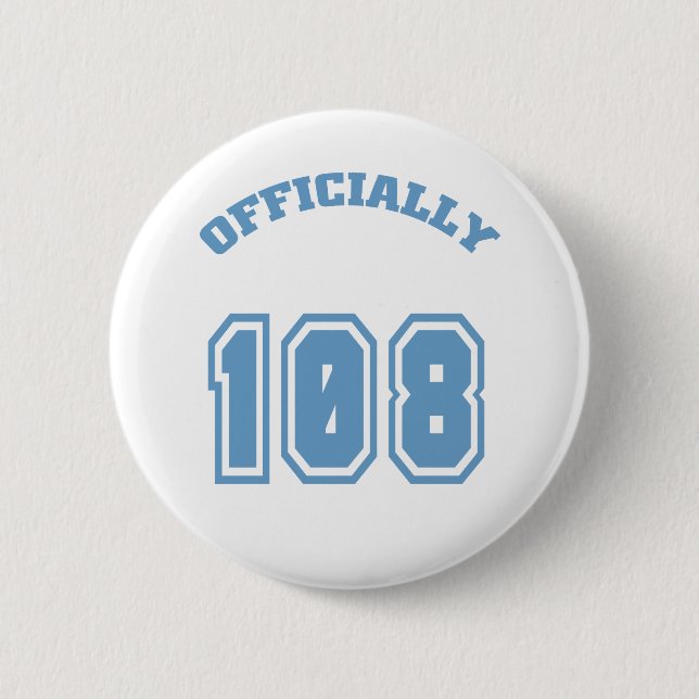 Officially 108 6 cm round badge (Front)