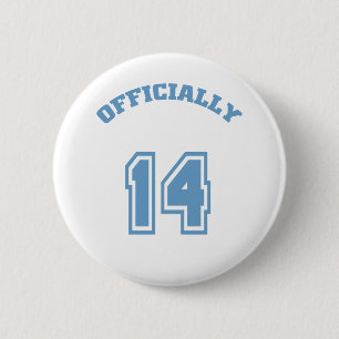 Officially 14 6 cm round badge