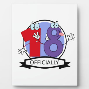 Officially 18 Birthday Banner Plaque
