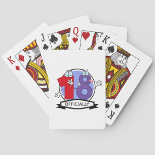 Officially 18 Birthday Logo Playing Cards