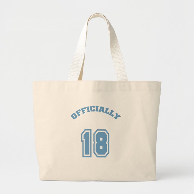 Officially 18 large tote bag (Front)