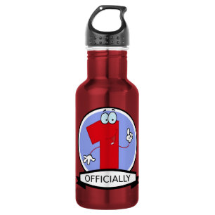 Officially 1 Birthday Logo 532 Ml Water Bottle