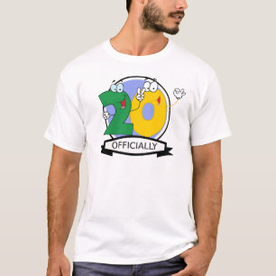 Officially 20 Birthday Logo T-Shirt