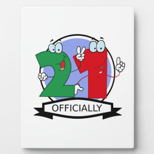 Officially 21 Birthday Banner Plaque