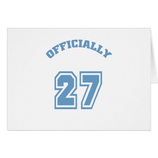 Officially 27 (Front Horizontal)