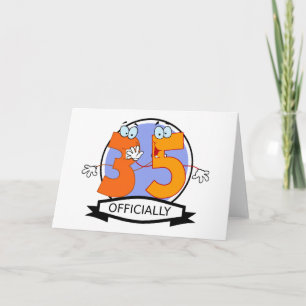 Officially 35 Birthday Banner Card