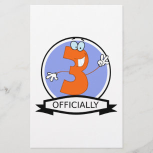Officially 3 Birthday Banner