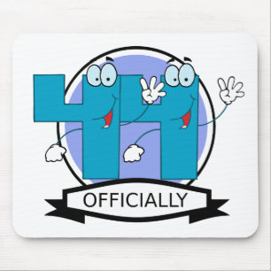 Officially 44 Birthday Banner Mouse Pad