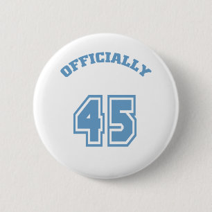 Officially 45 6 cm round badge