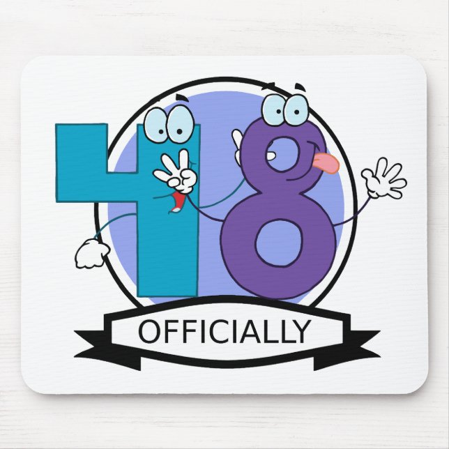 Officially 48 Birthday Banner Mouse Pad (Front)