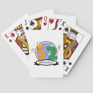 Officially 52 Birthday Logo Playing Cards
