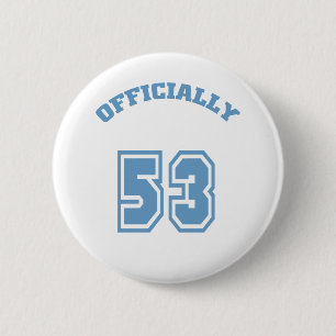 Officially 53 6 cm round badge