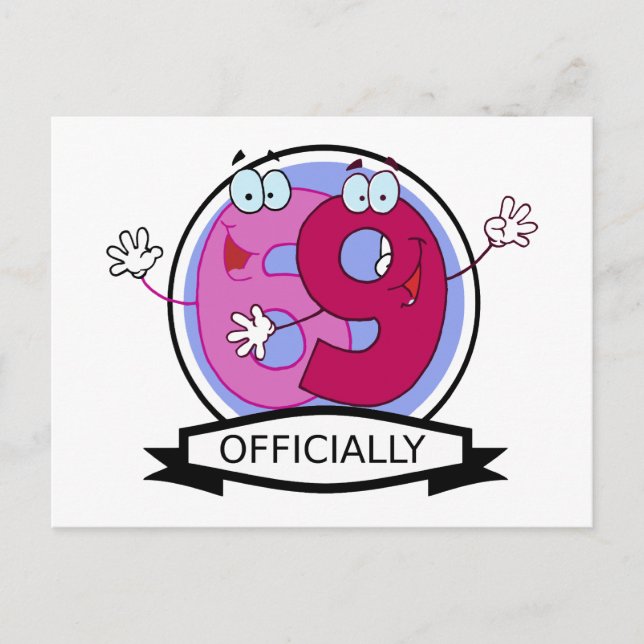 Officially 69 Birthday Banner Postcard (Front)