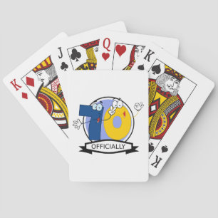 Officially 70 Birthday Logo Playing Cards