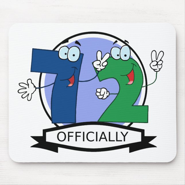 Officially 72 Birthday Banner Mouse Pad (Front)