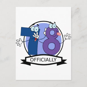 Officially 78 Birthday Banner Postcard