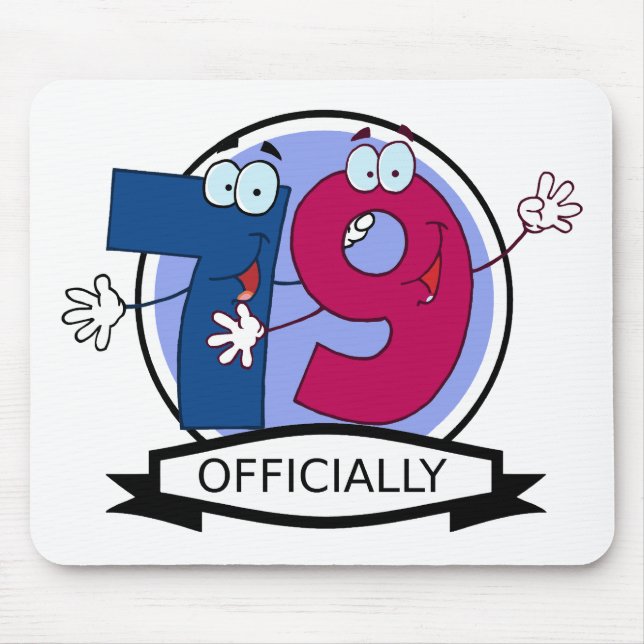 Officially 79 Birthday Banner Mouse Pad (Front)