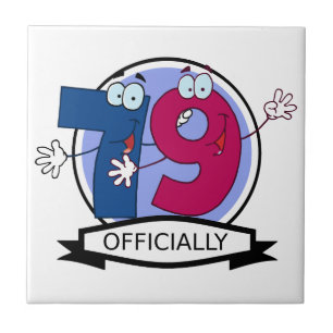 Officially 79 Birthday Banner Tile